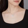 Swarovski Dragon And Phoenix Crystal Pendant Necklace Women necklace Silver 5686320