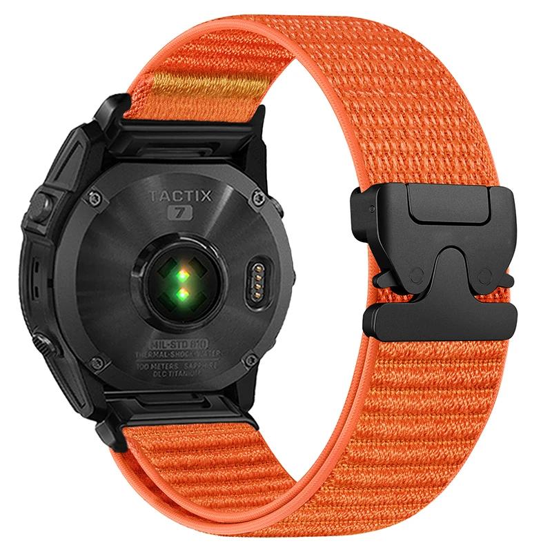 Нейлоновый ремешок 20/22/26 мм для Garmin Fenix E 8 47 мм 51 мм 7 7X 6 6X 5 5X Plus/Enduro 3/Epix Pro Gen 2 QuickFit Спортивный ремешок-петля