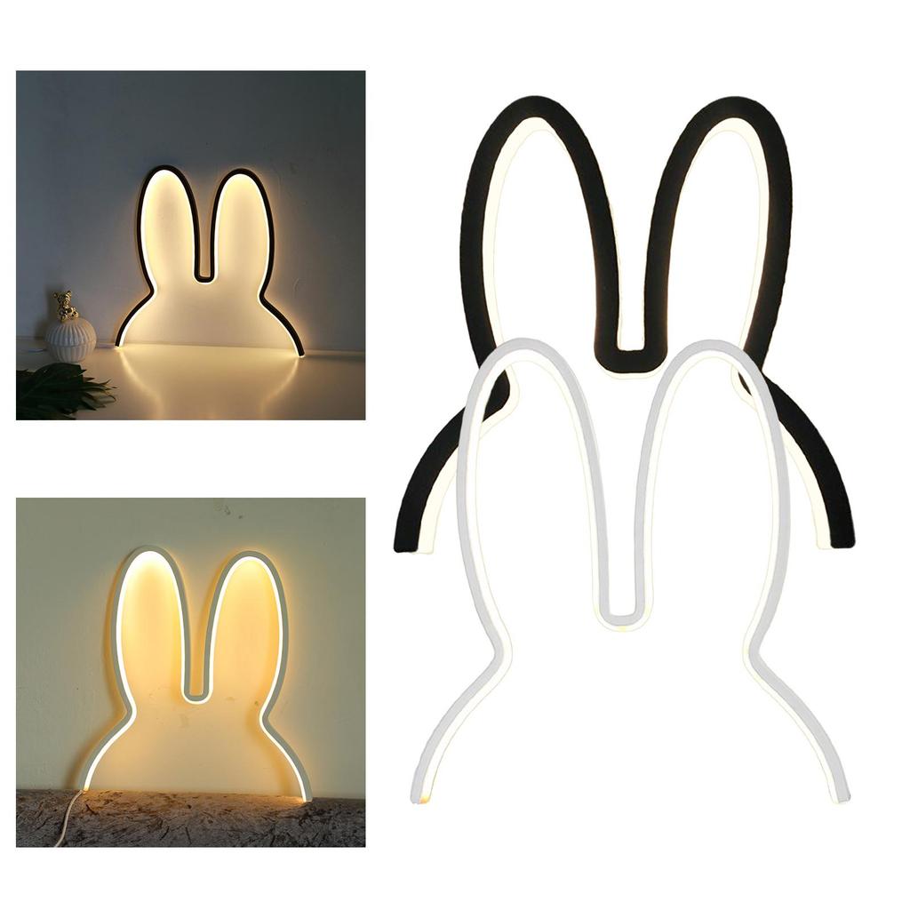 Creative Nightlight USB LED Bunny Lamp for Tabletop Office Baby Room
