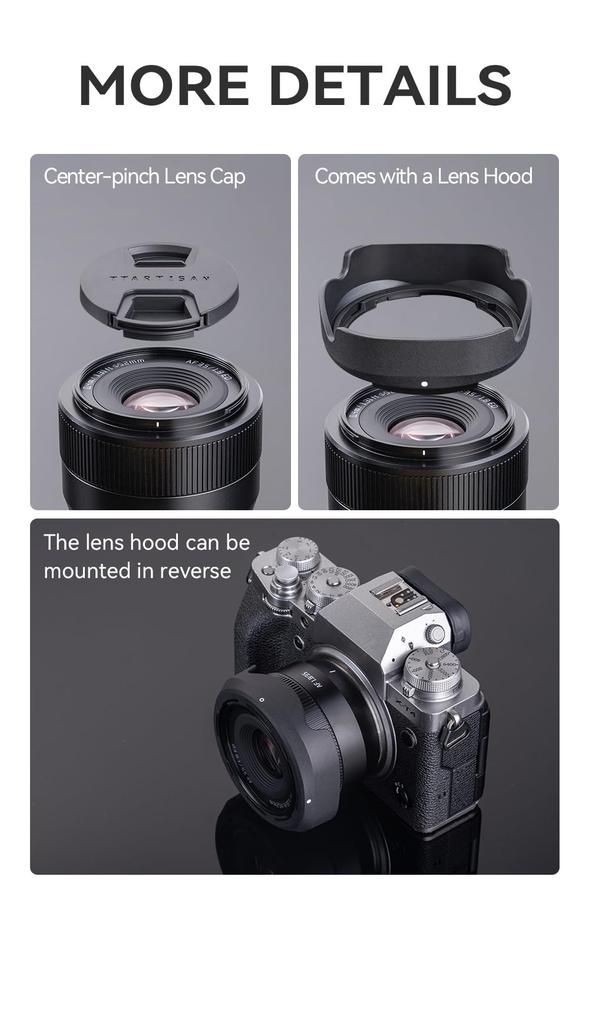 TTArtisan AF 35mm II Фикс-объектив Sony E Большой сменный объектив для беззеркальных камер от Meisho Optical f/1.8 E-Mount APS-C (Включает 2-летнюю гарантию производителя