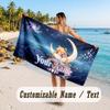 Custom Name Large Beach Towel,Sailor Moon Quick Absorbent Towel For Outdoor Travel Poolside