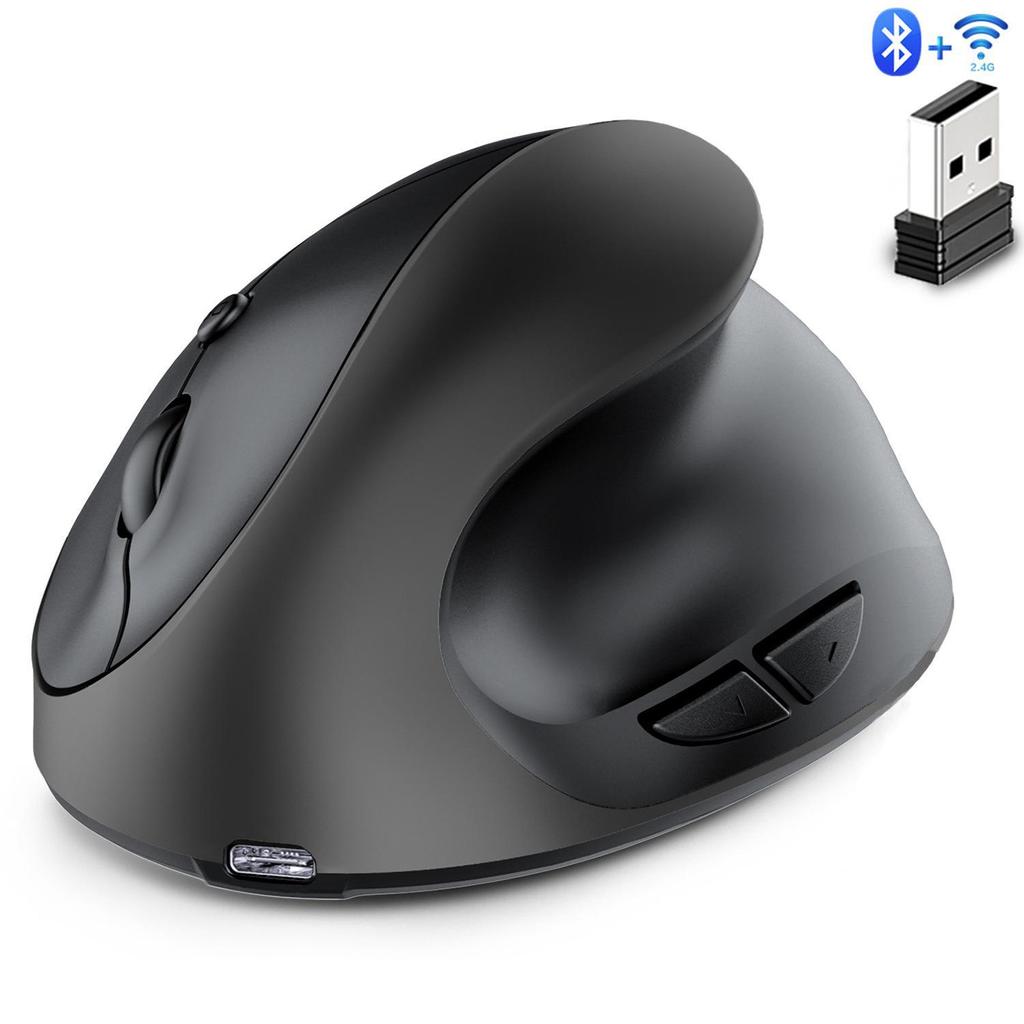 Dual-mode Ergonomic Wireless Vertical Mouse for Designers