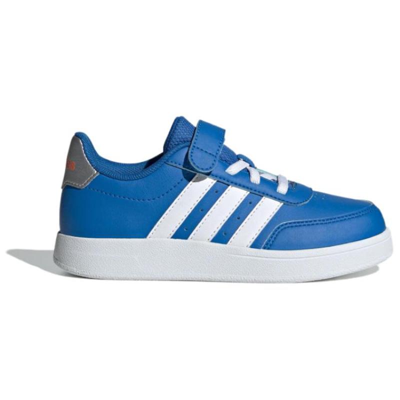 adidas BREAKNET 2.0 Нескользящие Износостойкие Низкие Детские Кеды для Скейтбординга Синие Детские Кроссовки JI1685
