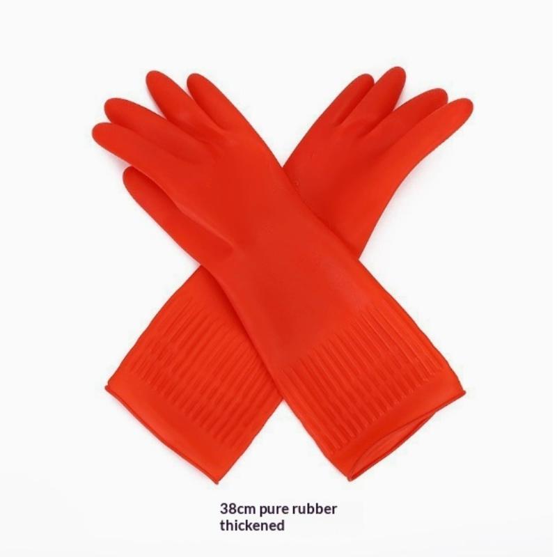 38Cm 56Cm Rubber Gloves Heavy Duty For Washing Dishwashing Cleaning Waterproof Large Size
