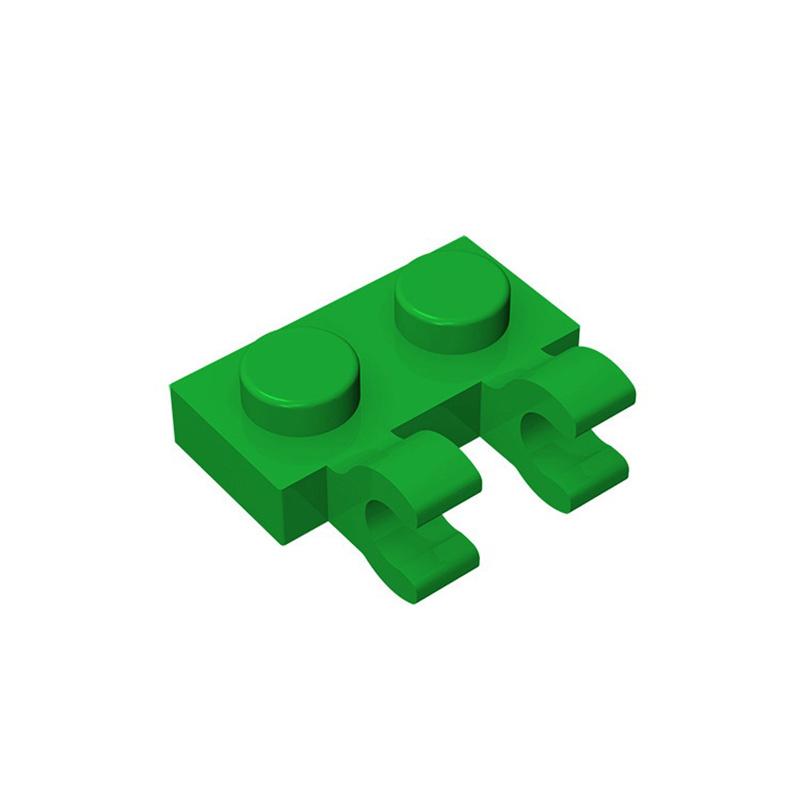 non-toxic 10PCS Parts 60470 Plate Special 1 x 2 with Clips Horizontal Compatible Bricks DIY Building Block Particle Kid Brain Toy Gif