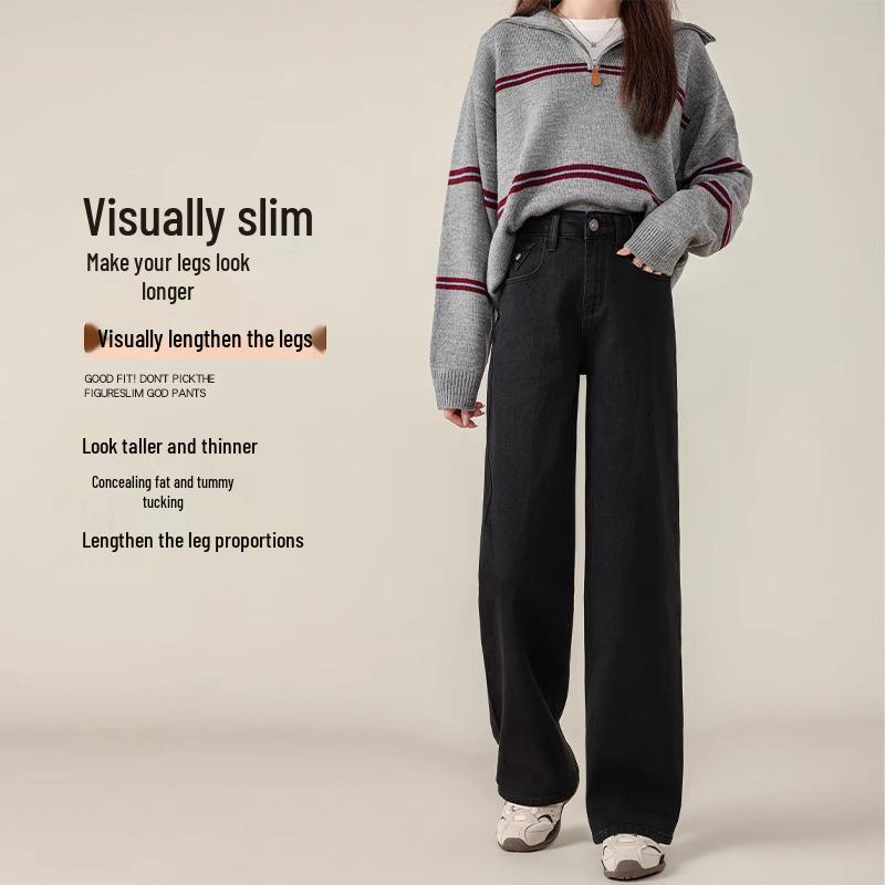 High Waist Slimming Black Jeans for Women - Spring & Autumn 2025 Collection