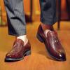 Модная удобная обувь для ходьбы для мужчин Свадебная повседневная обувь Стильные мужские лоферы из ПУ Новые балетки Заостренный носок Слипоны Туфли-мокасины