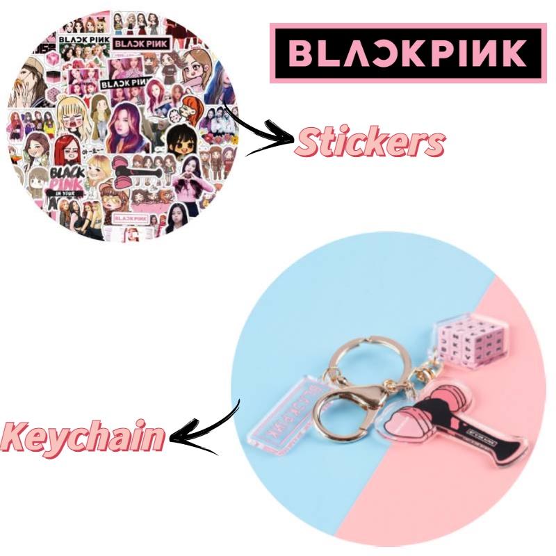 Стильный брелок-наклейка Blackpink 54 ПВХ-наклейки Разные размеры в комплекте