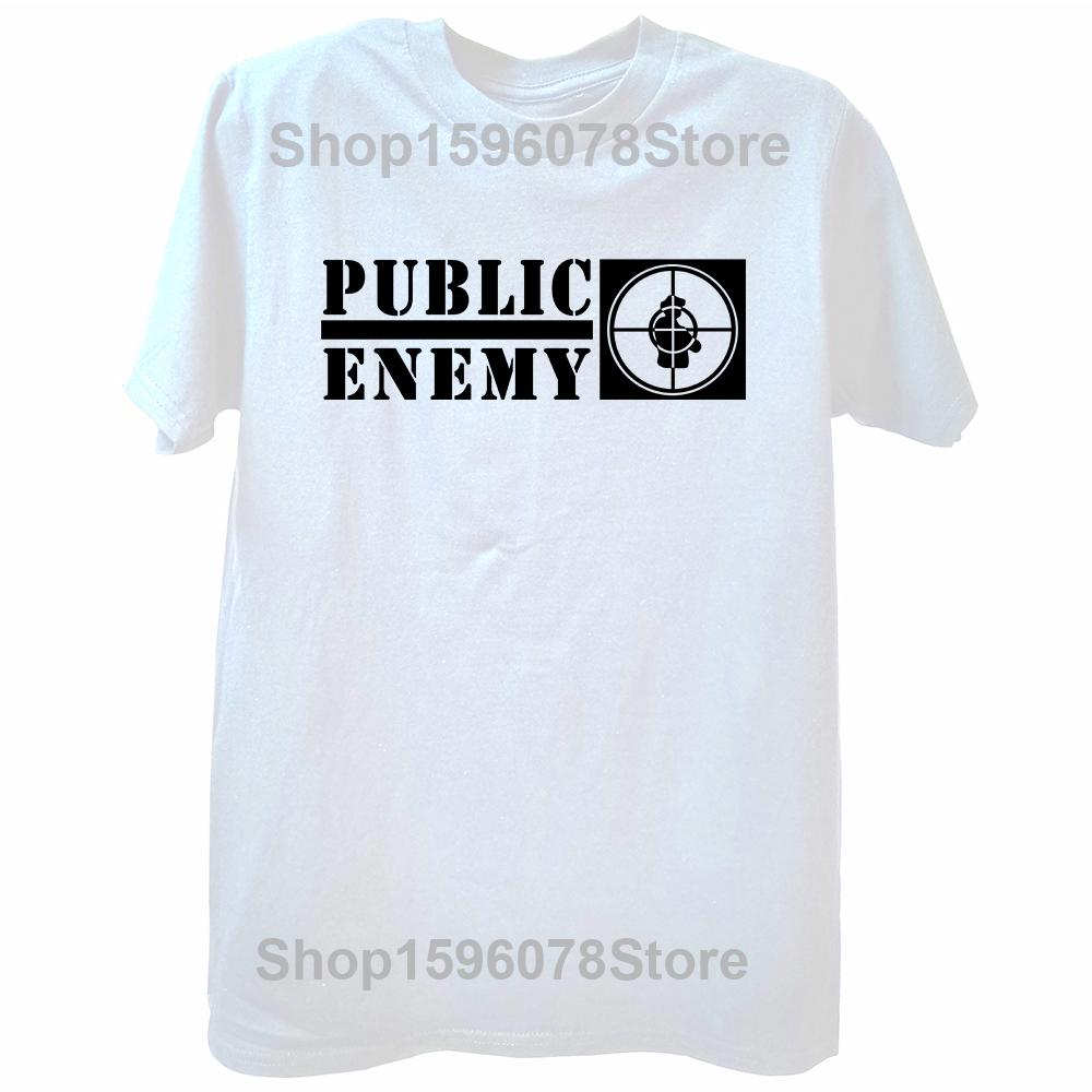 Public Enemy Fight The Power 1989 Бейсбольная футболка Топы Круглый вырез Короткий рукав Модная футболка Одежда Повседневные Базовые футболки