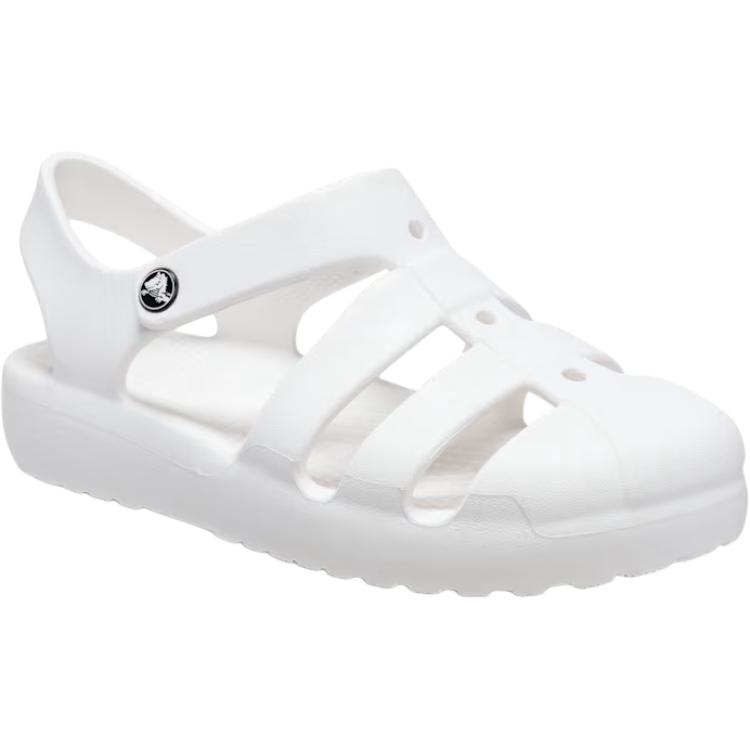 Crocs Классические сандалии для рыбака, нескользящие, износостойкие, с низким верхом, детские, белые