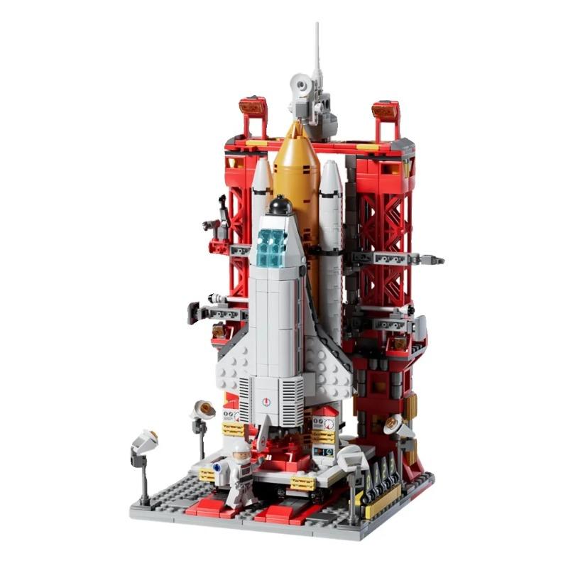 Boys' Puzzle Assembly Space Shuttle Toy Children's Launch Center Model Rocket Building Blocks