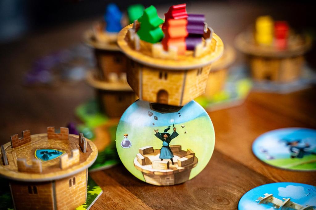 Wandering Trapping Magic Spells Strategy Board Fun Family Game for 6 Ages 30 Minutes Tower, Wizards, Movement, & Game, Players, 10+, 1-6 Players,