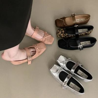 Новые женские удобные балетки на плоской подошве, дизайнерские женские туфли Мэри Джейн, модные туфли с квадратным носком, удобные женские туфли на плоской подошве с мягкой подошвой