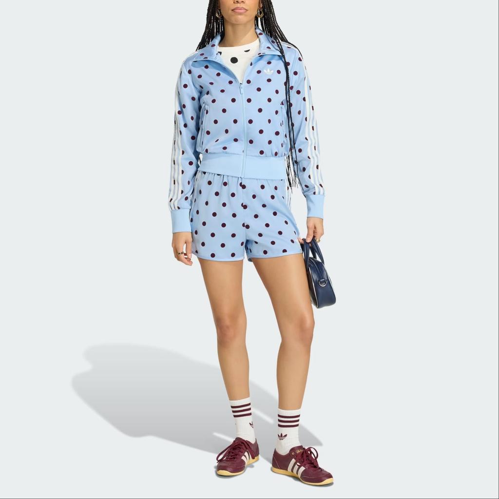 (WMNS) adidas Атласная Полосатая TT Спортивная Куртка 'Clear Sky' Женская KV1167