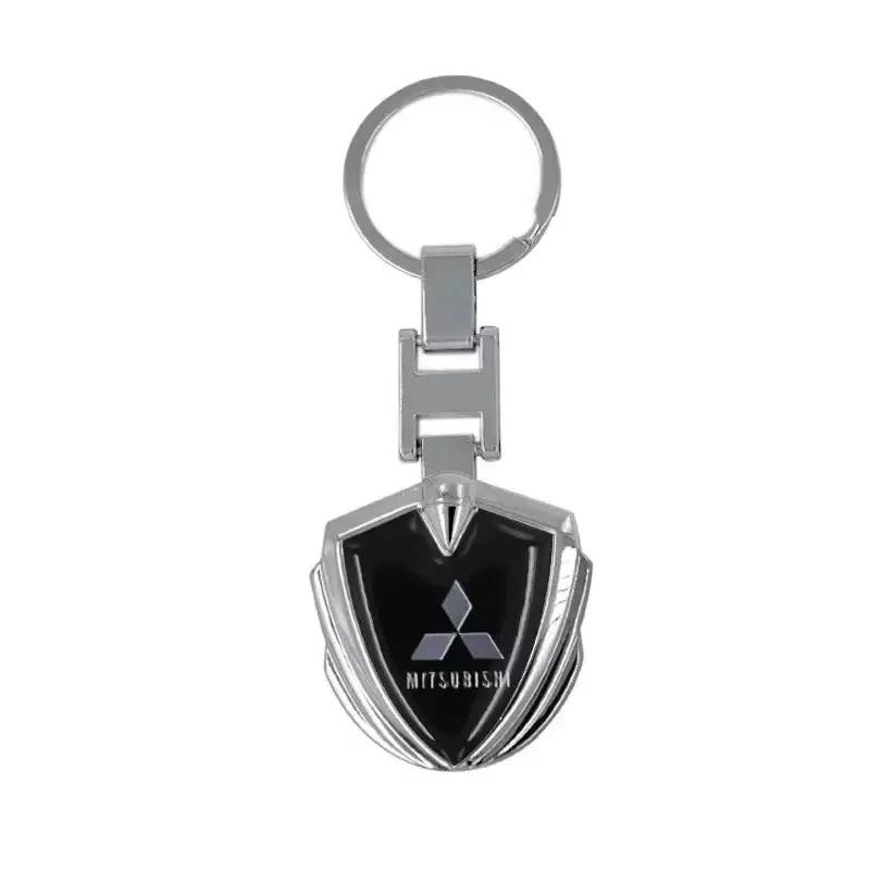 cxntej1 Car Keyring Holder Gift for Mitsubishi Compatible with All Models Pajero Outlander Lancer Keychain Accessories