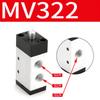 MV322PB Two-position Five-way Three-way Control Valve Round Button Mechanical Valve 322R Roller Type Pneumatic Manual Valve