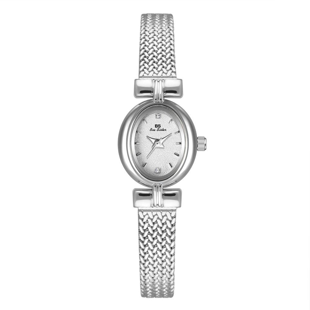 Women's Golden Quartz Watch with Wheat Ears Bracelet Small Dial Luxury Lady Wristwatch Fashionable Female Dress Accessory