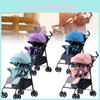 Four Wheeled Baby Stroller Lightweight Foldable Convertible Seat Multifunctional