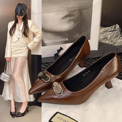 Модная женская обувь Мэри Джейн на низком каблуке, слипоны, модная обувь с мелким острым носком, обувь для леди для уличной вечеринки, платья