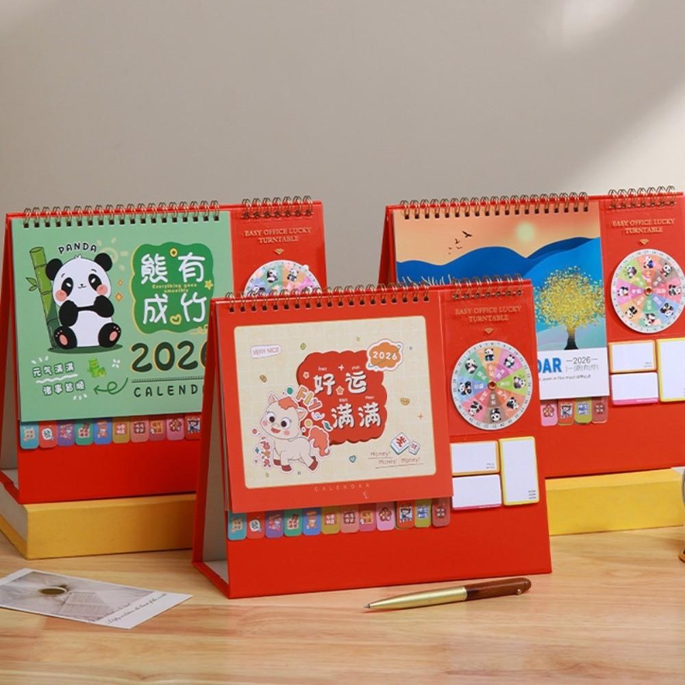 Month Date Display 2026 Desk Calendar Chinese New Year Style Monthly Planner Daily Planning