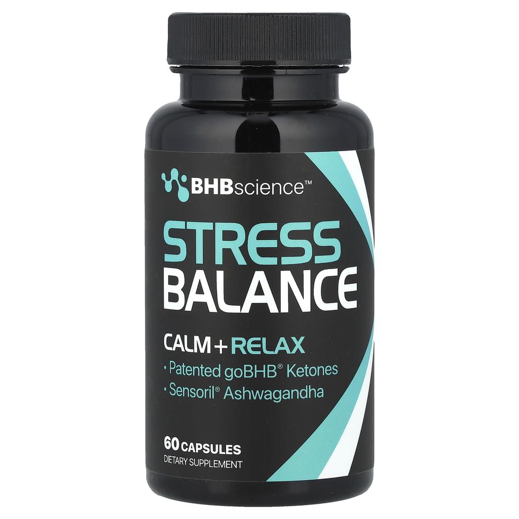 Real Ketones BHB Science™, Stress Balance, 60 Capsules