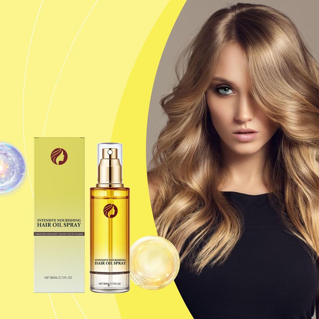 Nourishing Hair Spray, Nourishing Hair, Moisturizing, Improving Dry Hair, Perming And Dyeing Care Spray(80ml)