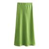Fashion Kaslead Women's Silk Satin Skirt