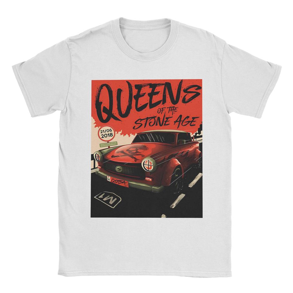 Смешные мужские футболки Abang Mobil Queens of the Stone Age, с круглым вырезом, 100% хлопок, с коротким рукавом, идея для подарка, одежда