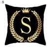 Ecofriendly Alphabet Print Double Sided Pillowcase Versatile Decorative Cushion Cover for Bedroom Insert Not Included