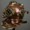 Mark V U.S. Navy Style Deep Sea Divers Helmet Full Size in Solid Metal Brass Aluminum Maritime Collectible Nautical Decor