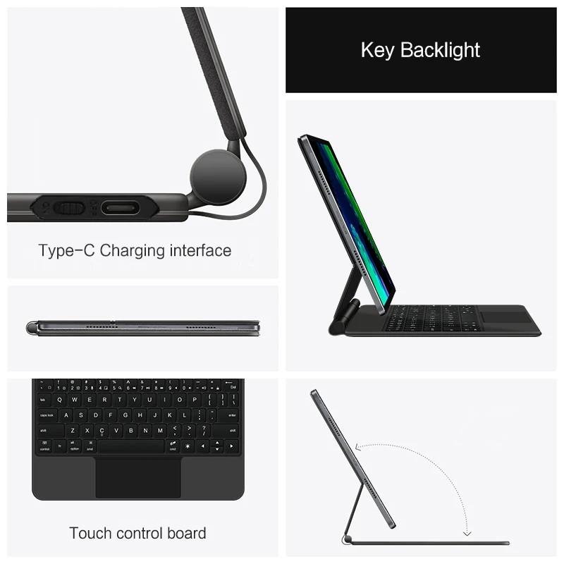 Magic Keyboard Folio For Pad 6 Pad6 11 inch Tablet For MiPad 6 Mi Pad 6 5 Pro Pad5 11' Smart Case Backlit Keyboard Cover