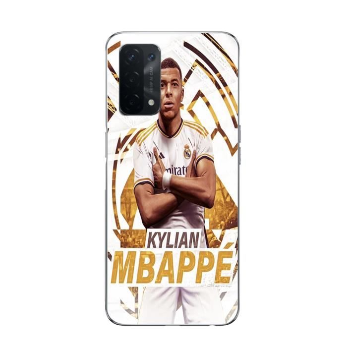 Coque - MANIACASE - Oppo A74 5g - Kylian Mbappe - Noir - Souple
