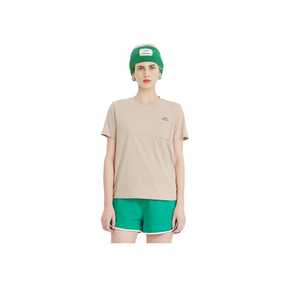 Uniqlo X Детектив Конан Коллаборация SS24 Мультфильм Аниме Передний карман Графический Круглый вырез Короткий рукав Футболка Унисекс Футболка Бежевый 472192-30