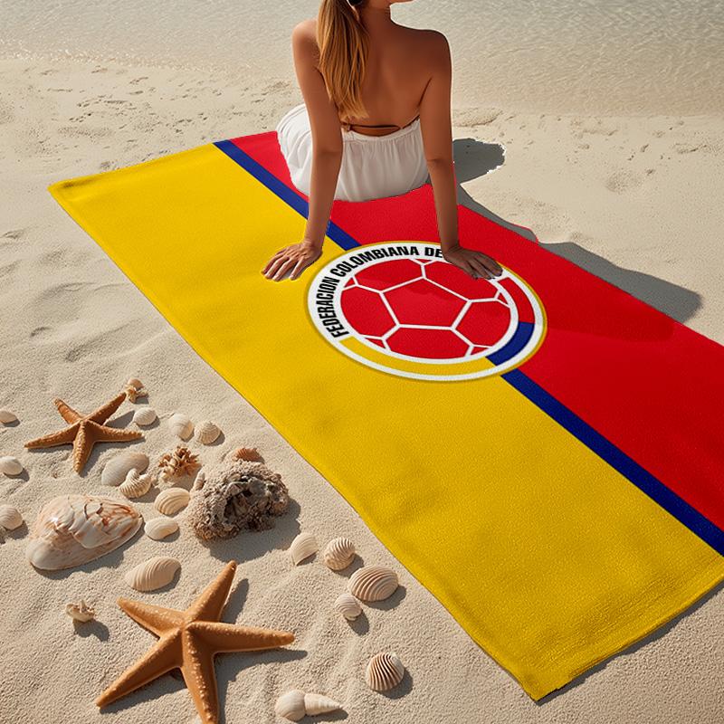 Colombian national football team Microfiber Beach Towel, Lightweight And Quick-Dry, for Summer Travel, Beach Essential, Swimming Pool