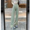 Spring 2022 Womens Fashion High Waist Wide Leg Baggy Jeans Straight Long Denim Pants Casual Streetwear Mom Jeans Trousers for Women