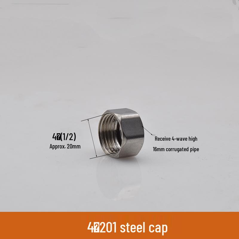 Фитинги для гофрированных труб из нержавеющей стали 304: Гайка-защелка, Стопорное кольцо, Шайба для горячей/холодной воды