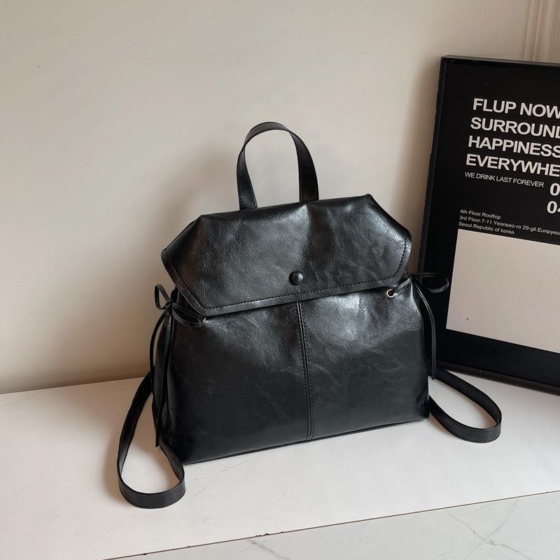 Рюкзак 2025 Новая Мода Ленивый Ветер Большая Вместимость Сумка для Поездок Мягкая Кожа Высококлассный Школьный Рюкзак для Студентов