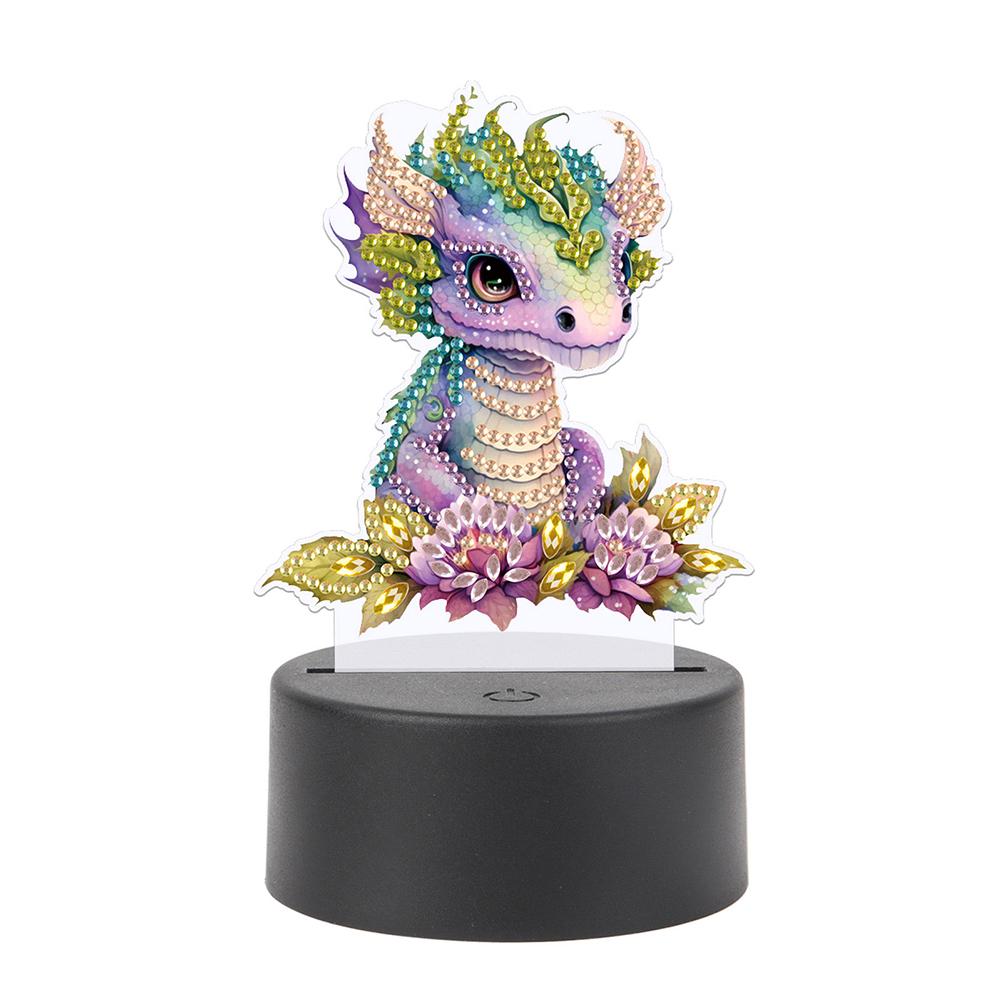 Акриловые двухсторонние алмазные художественные световые украшения алмазная живопись ночник стразы ночник для взрослых начинающих