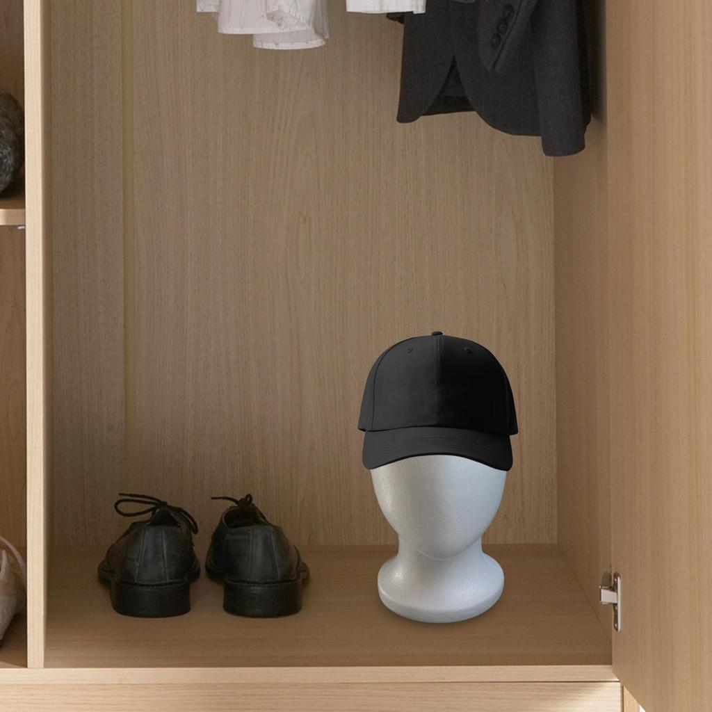 Female Styrofoam Mannequin Manikin Head Model Foam Wig Hair Glasses Display Multipurpose Faceless Cosmetics Display Stand