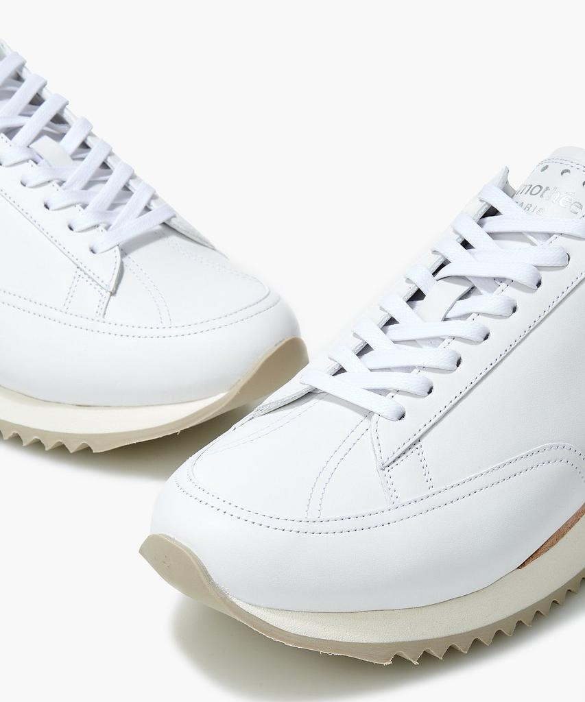 Man On The Boon [Timothee] Cabourg Leather Sneakers_White 4714140201