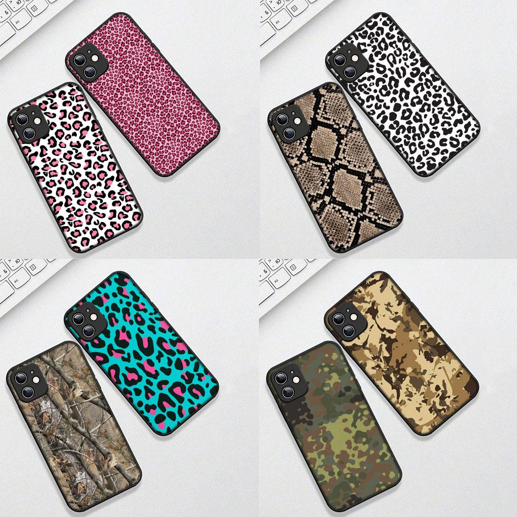 Phone Cover for Xiaomi Poco C75 C65 C71 C85 X7 X6 X5 F7 F8 Ultra F6 Pro Casing Flexible Case Cow Print Leopard Snake Camouflage
