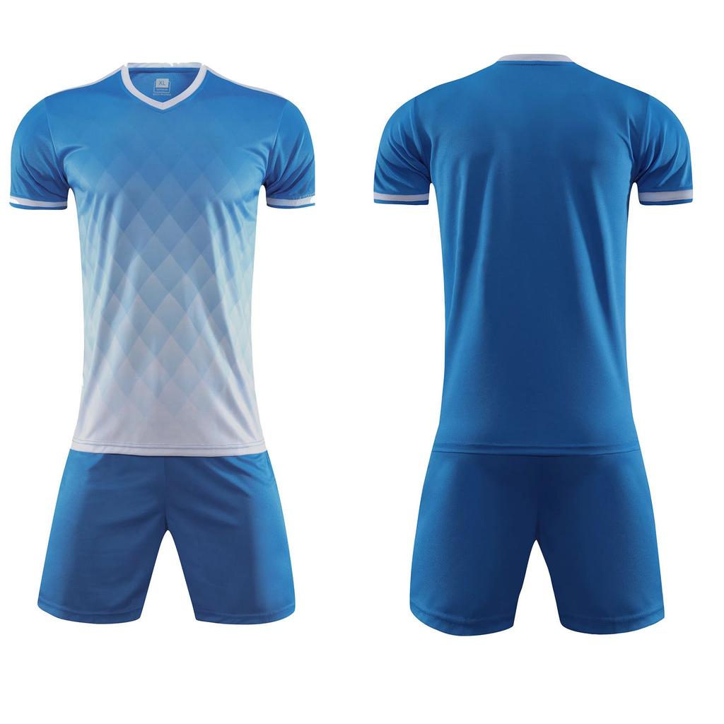 Football suit custom training match jersey children's football running sports jersey quick drying team short sleeve