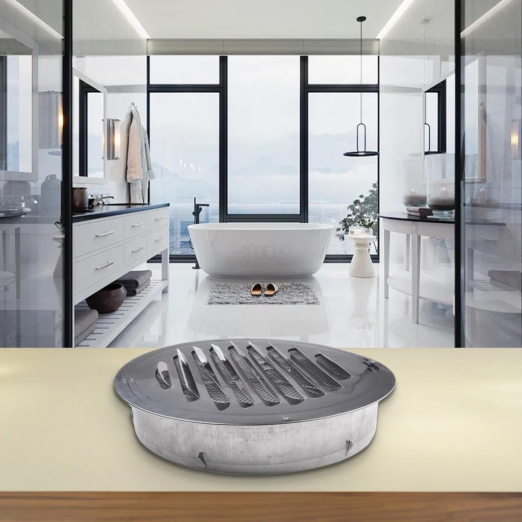Anti Rust Air Vent Grill Cover Insect Protection Silver