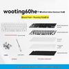 Wooting 60HE Черная звукоизоляционная панель из углеродного волокна с основанием из PORON и пятислойной хлопковой пластиной