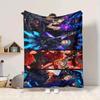 1Pc Fantasy Warrior Epic Battle Flannel Blanket, Soft And Comfortable, Casual Warm, Camping Travel, Christmas, Halloween Xmas Gift S1756