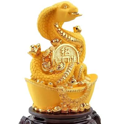Китайский Фэншуй Счастливый Зодиак Змея Полимерная Статуэтка Домашний Декор Украшения для Гостиной Подарок на День Рождения Подарки на Новоселье Ремесла