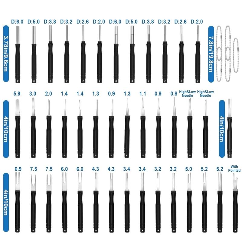 Universal  Car Terminal Pin Extractor Separator Tool Set For Precise And Damage Proof Wire Disassembly