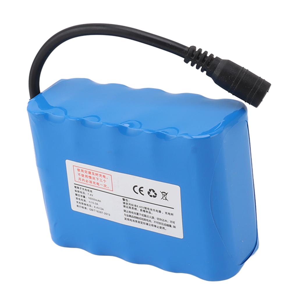 Аккумулятор для лодки RC Nest Boat, литиевый аккумулятор 16000 мАч 7,4 В, перезаряжаемый аккумулятор для лодки RC Nest Boat