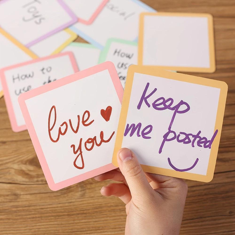 Colorful Memo Boards Multifunctional Magnet Name Tags Whiteboard Label Stickers Refrigerator