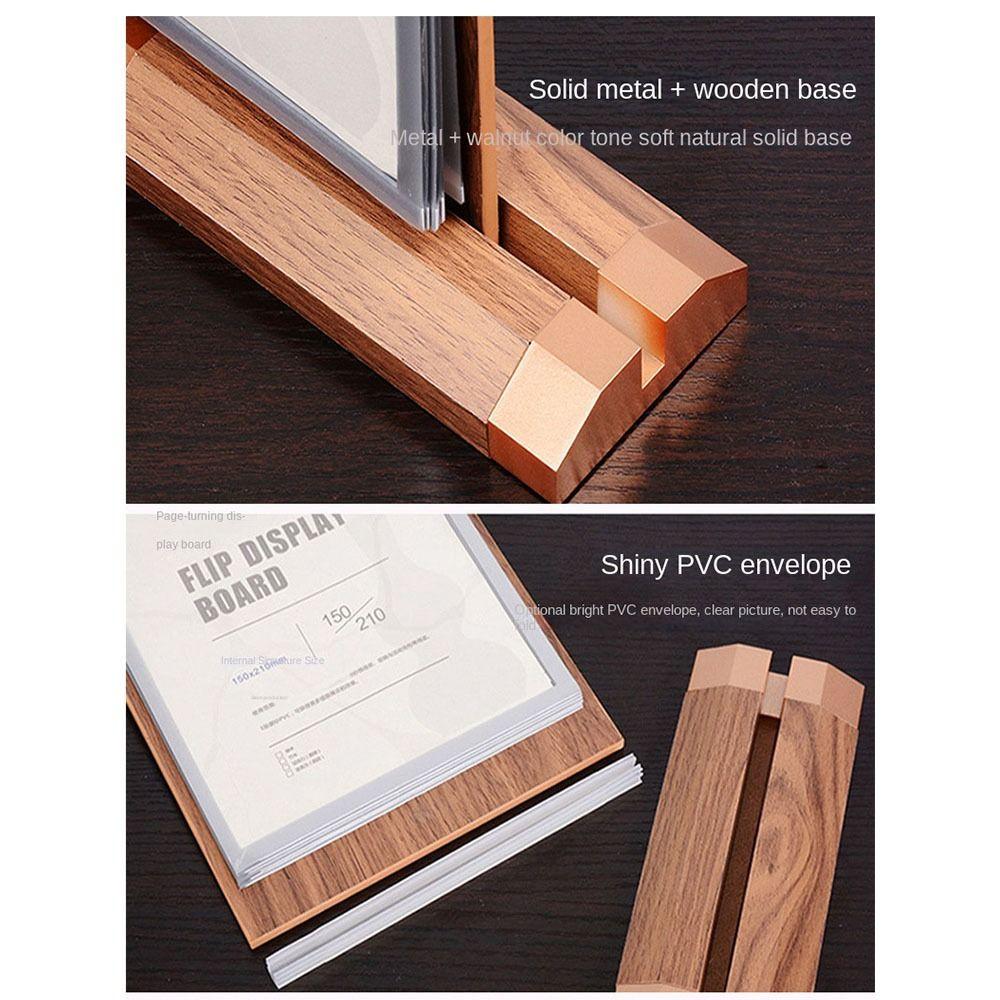 Вкладыш для меню Держатель для карточек Многостраничный держатель для вывесок Дисплей Стенд для рекламы Дисплей Стенд для званого ужина